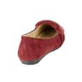 thumbnail image 2 of Victoria K Women's Soft Textured Material With Faux Fur Ornament And Gold Tip Bow Ballerina Flats, 2 of 5