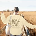 thumbnail image 5 of Women's Sweatshirts 2025 Jesus Is My Healer Sweatshirt Christian Sweatshirts Casual Pullover Tops Sweatshirt for Women, 5 of 8