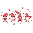 thumbnail image 4 of Yorkspred Valentine's Day Wall Stickers Gnome Couple Wall Decals Heart Tree Truck Balloon Room Mural Stickers for Wedding Anniversary Party Home Decor, 17.1 x 5.9 Inch, 4 of 4