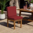 thumbnail image 2 of ARDEN Foam Outdoor Dining Chair Cushion, 20 x 20, made with ProFoam, Rain-proof, Fade Resistant, Ruby Red Leala, 2 of 9