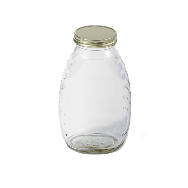 Tarro de cristal Little Giant Honey con tapa hermética, 480 ml, 12 unidades