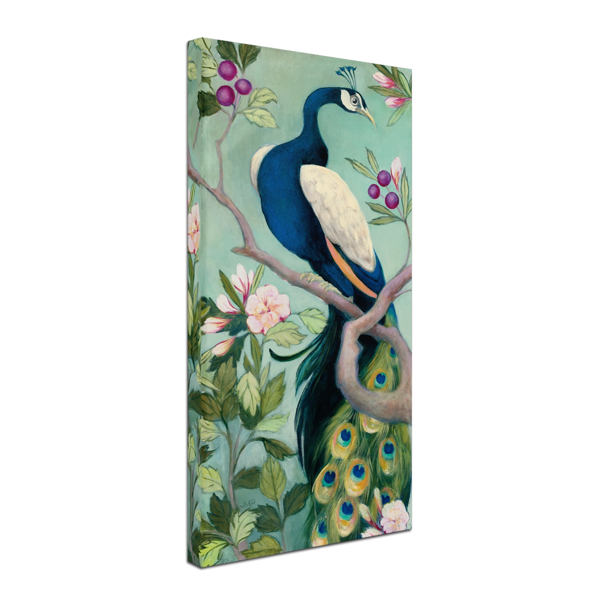 Trademark Fine Art 'Pretty Peacock I' Canvas Art by Julia Purinton