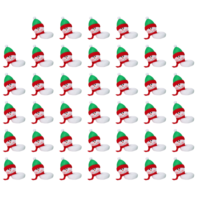 Mesa Navideña Cubierta Barba Larga Papá Noel para Copa Vino (muñeco Nieve)