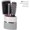 thumbnail image 4 of Mirror salmon pattern toothbrush holder suitable for bathrooms - gray white toothbrush and toothpaste holder - decorative toothbrush cup suitable for bathrooms, can accommodate multiple standard or e, 4 of 4