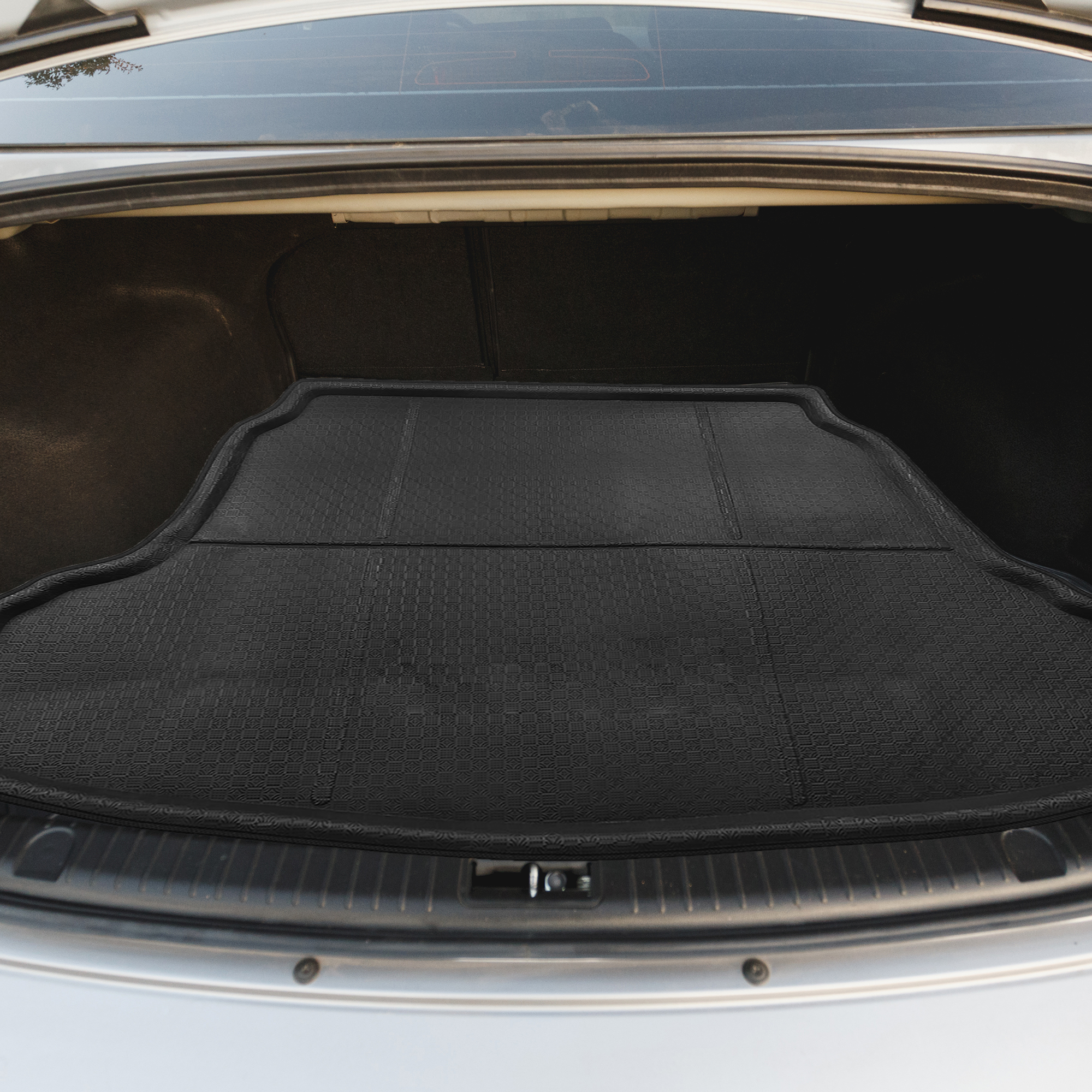 Unique Bargains Car Rear Trunk Liner Cargo Mat Floor Tray for Hyundai Sonata Plastic