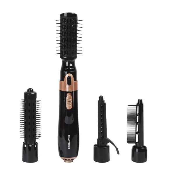 Rizador de pelo multifuncional 4 en 1, peine de aire caliente, peine de peinado, peine para alisar, secador de pelo sin aspiras