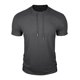 thumbnail image 1 of Mens Casual Manga Corta Botón Abajo Camisas Cuello Redondo Sólida Camisa de Parche para Al Aire Libre, Casual, Uso Diario, 1 of 7