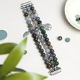 thumbnail image 3 of XiHAMA Natural Stone Bracelet Beaded Bands Compatible with Samsung-Galaxy Watch 4 Band/Watch 5 Band/Watch 6 Band 40mm 44mm, Elastic Band for Women, 3 of 7