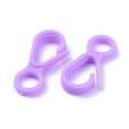 thumbnail image 2 of Plastic Lobster CLaw Clasps Purple 33x15.5x4.5mm Hole: 7.5mm diy, 2 of 2