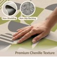 thumbnail image 6 of ODIKA 3'x5' Washable Area Rug Green Gray Geometric Elegance Modern Twist Contemporary Art Inspired for Hallway, Laundry Room, Non-Slip, Flatweave, Easy Care, 6 of 7