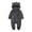 H Black, variant on Elainilye Fashion Unisex Baby Clothes Newborn Boys Girls Plush Cute Bear Ears Winter Thick Warm Jumpsuit Romper, Sizes 0-12 Months