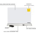 thumbnail image 3 of Vergo Dry Erase Portable 23 x 16 Glass Whiteboard Desktop Panel with Dual Trays, 3 of 7