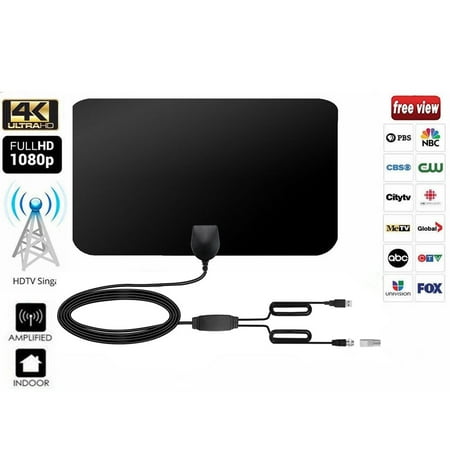 Black Friday Deals Clearance! HDTV Antenna, 2019 Newest Indoor Digital TV Antenna 60+ Miles with Amplifier Signal Booster 4K 1080p HD Free Local Channels Support All Television -13.2ft Coax