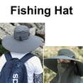 thumbnail image 3 of Detachable Topveil Fishing Sun Protection Hat For Men Face Mask,./, 3 of 9