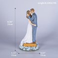 thumbnail image 2 of Adorno para Tarta de Boda YONGSHENG Figuras de Novia y Novio Estatua Divertida de Pareja de Bodas Tamaño 8.3x4.3x4.3 pulgadas, 2 of 5