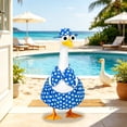 thumbnail image 7 of Ccwuwei Porch Goose Summer Outfit, UV Resistant Goose Accessories with Sunglasses Headwear, 23 in Large Porch Goose Clothes, Outdoor Garden Pool Party Costume Set - Blue, 7 of 7