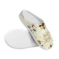 thumbnail image 3 of Haiem Sweet Bee Print Women's Fuzzy Memory Foam House Slipper Cozy Home Footwear Non-slip Winter Slippers-44/45, 3 of 7