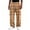 Brown02, variant on YNGKMEA Mens Cargo Pants Lightweight Loose Fit Casual Pants Plaid Workout Elastic Waist Long Trousers Comfy and Breathable Pants with Multi Pockets Blue 2XL
