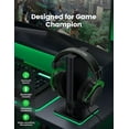 thumbnail image 4 of Seneo Gaming Headset for PS4 PS5 Xbox One Switch, Over-Ear Gaming Headphones with Noise Canceling Microphone, PC Gaming headsets with 3D Surround Sound, Green, 4 of 8