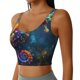 thumbnail image 2 of Balery Neon Seahorse Underwater Realm Sujetadores deportivos con espalda cruzada para mujer, acolchados, sin costuras, de alto impacto, ideales para yoga, gimnasio, entrenamiento y fitness.-, 2 of 8