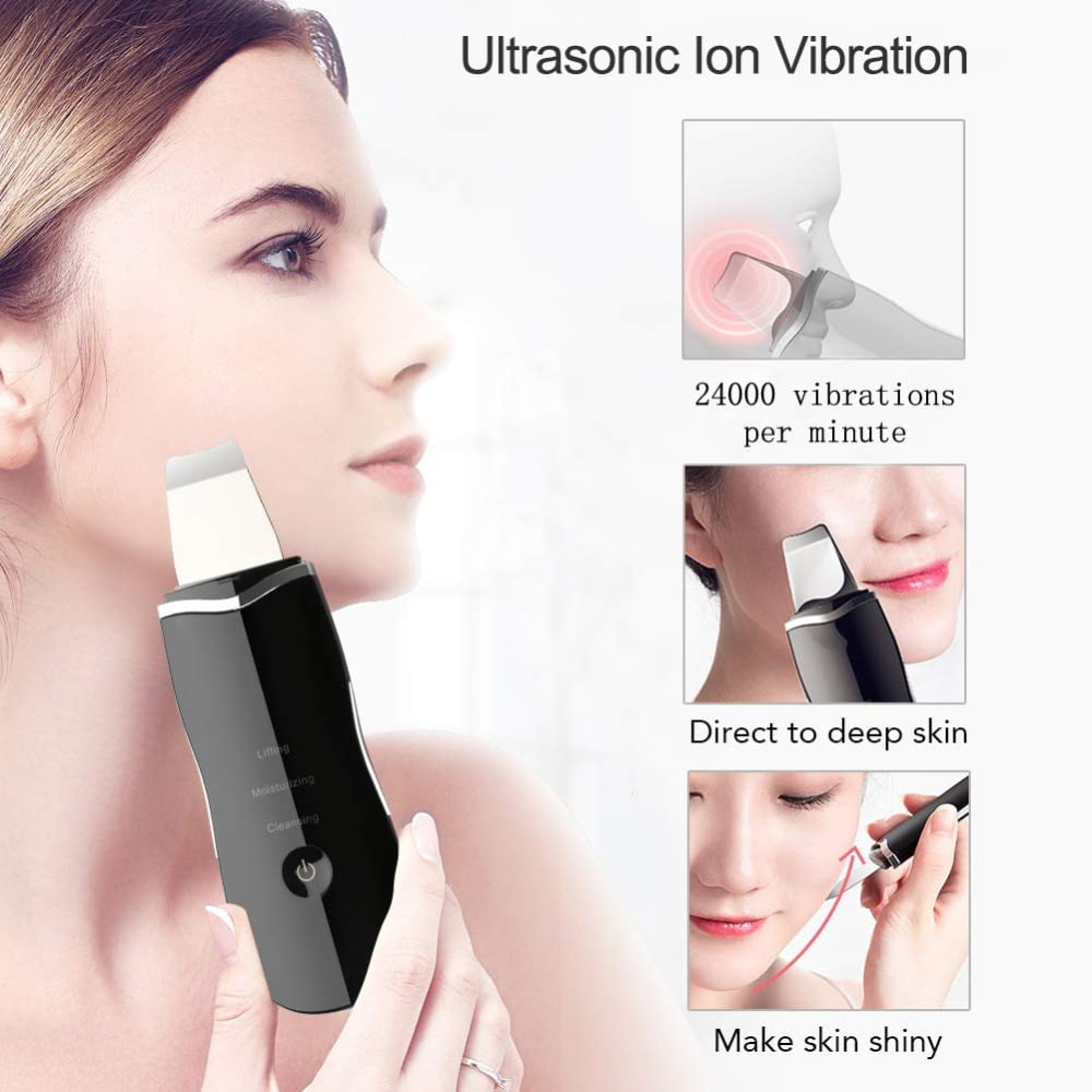 Ultrasonic Face Skin Scrubber Facial Cleaner Skin Peeling Blackhead Removal Revitalize Your Face Naturally