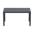 thumbnail image 5 of Compamia Ares 55" Resin Patio Dining Table in Dark Gray, 5 of 5
