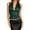 a-Dark Green438104, variant on Womens Solid Color Halter Neck Satin Camisole Top With Deep V Neckline Gathered Bust Slim Fit Sleeveless Blouse For Evening Events Stylish Casual Wear Orange One Size