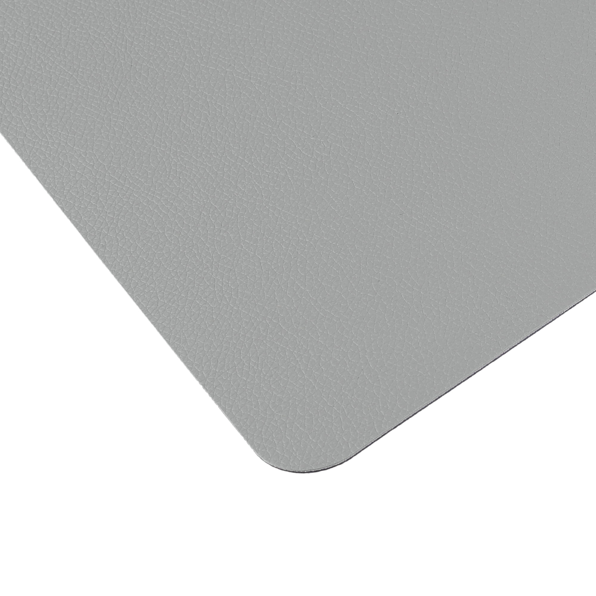 Unique Bargains Placemats Set of 2, Faux Leather Easy to Clean Table Mats Place Mats Pink Grey 17x12 inch