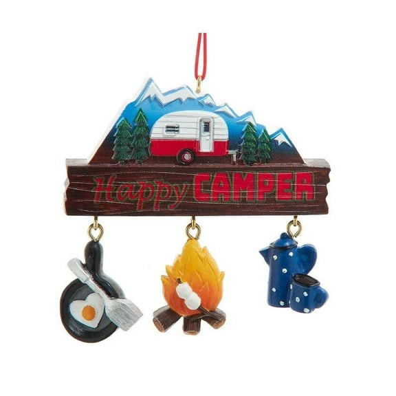 Nature Lover HAPPY CAMPER Camping Dangles Christmas Ornament, by Kurt Adler