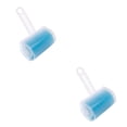 thumbnail image 2 of Toystoory Eliminadores de pelusas reutilizables, limpiador de polvo de silicona lavable a mano, cepillo de afeitar para gatos y mascotas, rodillo Azul 2piezas, 2 of 6
