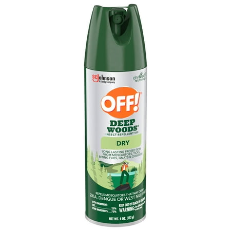 OFF! Deep Woods Long Lasting Prote Countion 25% Deet Inse Count Repellent VIII Aerosol, 4 oz