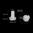 thumbnail image 2 of Unique Bargains Nylon Machine Screws, M3x6mm Slotted Pan Head Fasteners Bolts, White 50Pack, 2 of 4