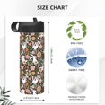 thumbnail image 4 of Uemuo Rabbits on Floral Print 18oz Sports Insulated Kettle, Water Bottle, Outdoor Sports Bottle, Insulated Hydration Bottle with Handle & Flip Straw, 4 of 8
