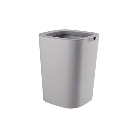 Billuyoard Minimalist Can Enlarged For Canoutdoor Dustbins Household Can And Practical For Hotel Minimalist Canoutdoor Can Suministros de limpieza para el hogar gris 12L