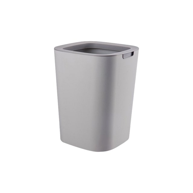 Billuyoard Minimalist Can Enlarged For Canoutdoor Dustbins Household Can And Practical For Hotel Minimalist Canoutdoor Can Suministros de limpieza para el hogar gris 12L