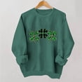 thumbnail image 1 of TaTaai Women Fashion St Patrick's Day Printed Crew Neck Long Sleeve No Hood Sweatshirt Casual Pullover Ladies Daily Commute Festival Event Wear Soft Comfortable Top Gift, 1 of 6
