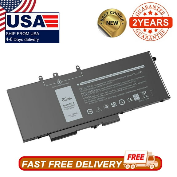 68Wh For GD1JP GJKNX Battery Dell LATITUDE 5480 5580 5490 Precision 15 3520