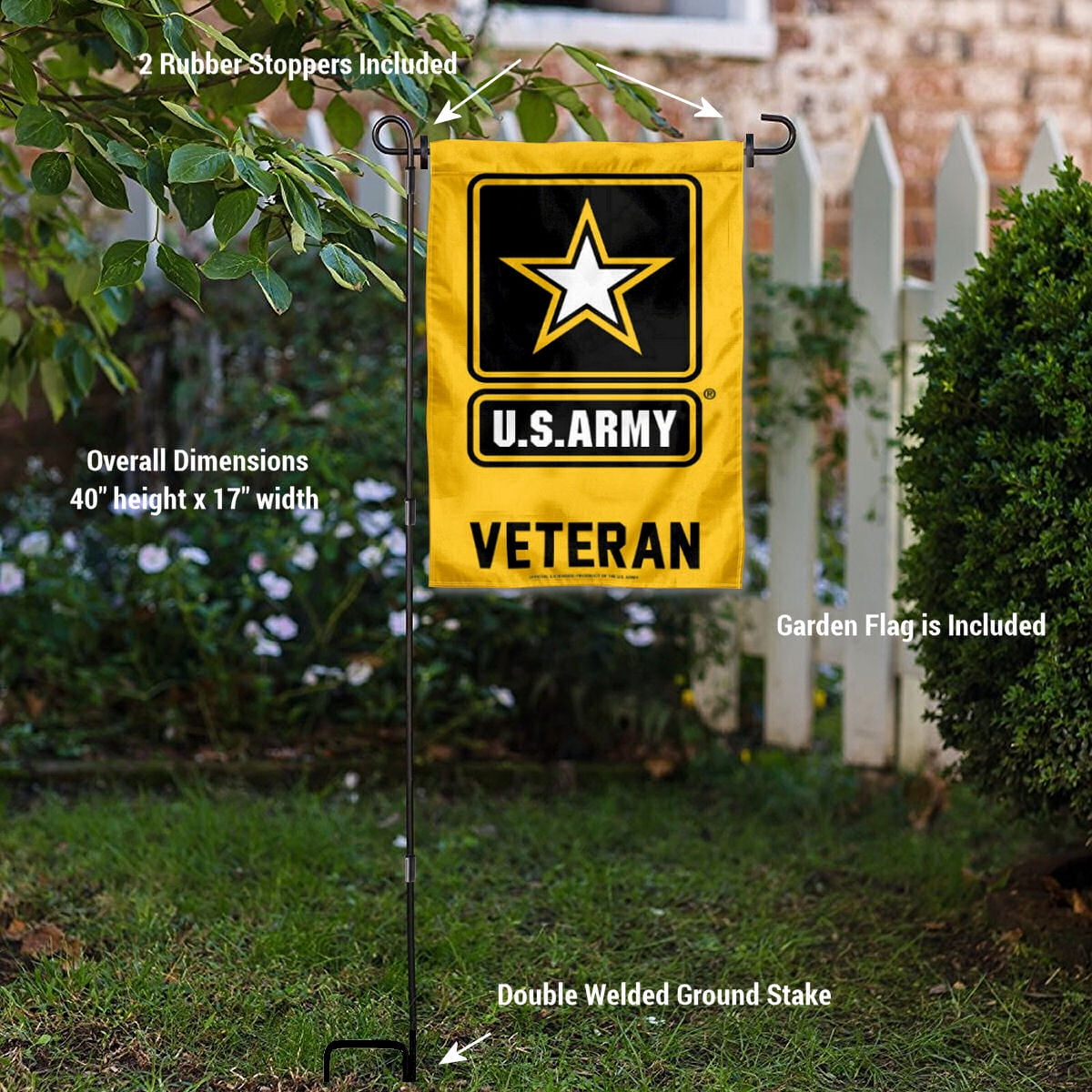 Us Army Veteran Garden Flag