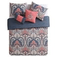 thumbnail image 3 of VCNY Home Casa Real 5-Piece Coral Damask Reversible Comforter Set, King, Adult, Unisex, 3 of 6