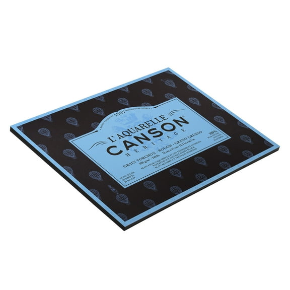 Canson L'Aquarelle Heritage Watercolor Block, Rough, 12in x 16in