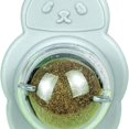 thumbnail image 2 of Catnip Ball Pets Gato Oso Caracol Lamiendo Bolas Dientes Limpieza Juguete (Gris) Sywqhk Libre de BPA, 2 of 9