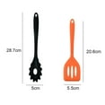 thumbnail image 2 of 2 Pcs Non-stick Silicone Cooking Utensils, Kitchen Gadgets,Heat Resistant Setorange+black, 2 of 5