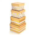 thumbnail image 1 of Juego de cajas de regalo Nesting PAPER FAIR Christmas con tapa, 4 unidades, 1 of 9