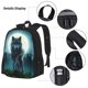 thumbnail image 3 of Balery Wolf Mochila Escolar 3 en 1 para Niños - Mochila Resistente con Lonchera Térmica y Estuche - Mochila Escolar para Niños y Niñas, 3 of 7