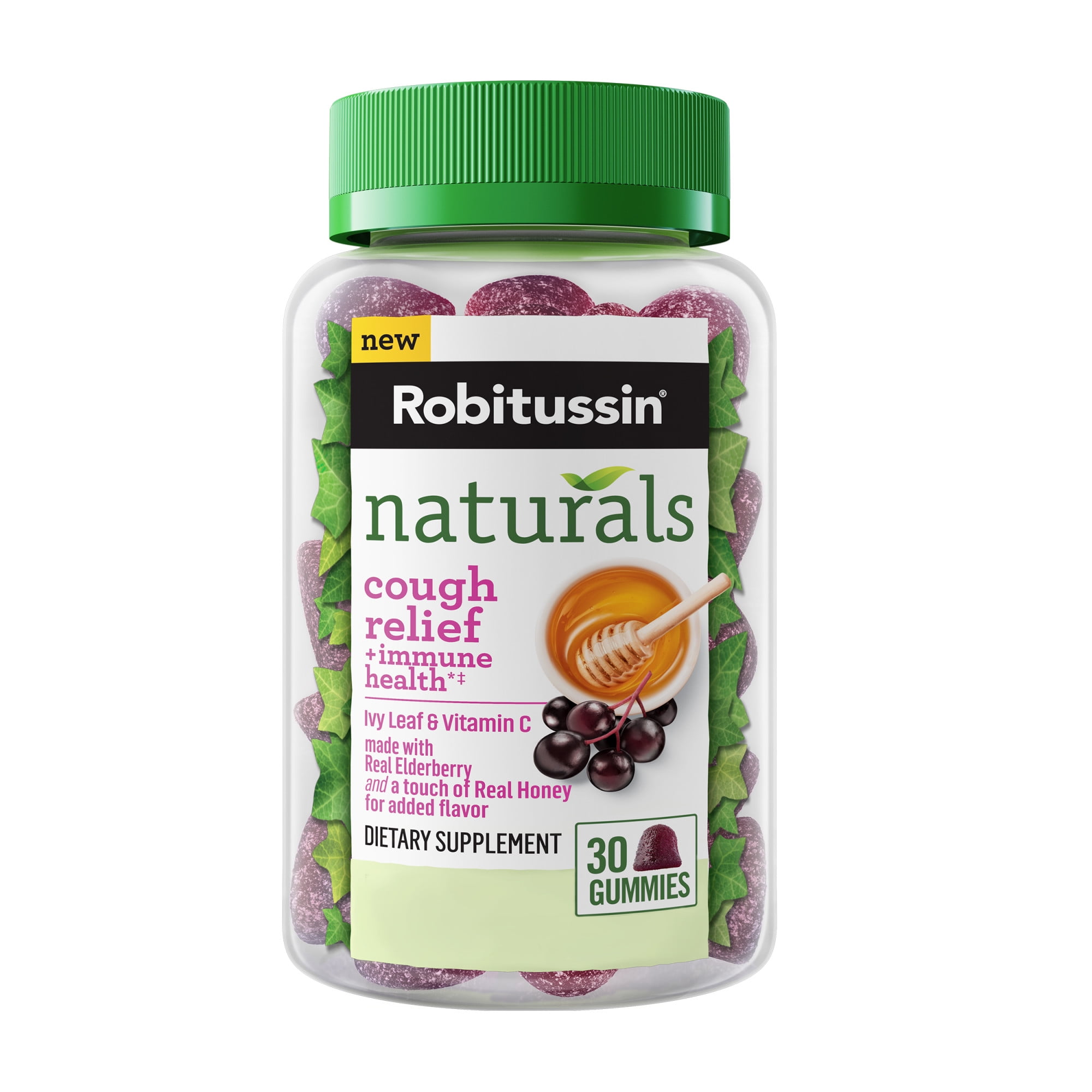 Robitussin Naturals Cough and Immune Health Gummies, Honey and