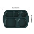thumbnail image 3 of Kids plates Wheats Straw Childrens Meal Plates Student Five Meal Plates Thickened Cafeteria Partition Tableware Multi Lunch Plates, 3 of 9