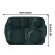 thumbnail image 4 of Xihbxyly Platos de Paja de Trigo, Diseño de Cinco Compartimentos para Comidas Equilibradas, Superficie Fácil de Limpiar para Una Comida Cómoda, Aspecto Elegante para Mesas Modernas, Reuniones Familia, 4 of 6