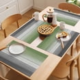 thumbnail image 5 of Sage Green Gray Placemats Set of 4 Vintage Country Ombre Chic Wooden Grain Place Mats Indoor Wipeable Table Mats Washable Cloth Dining Table Placemats for Kitchen Holiday Party Home Decor 13x19 Inch, 5 of 9