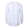 thumbnail image 3 of Men's Cotton Long Sleeve Ribbed Cuff Crewneck T-Shirt, Pack of 2 Heather Grey, 3 of 3