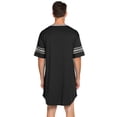 thumbnail image 4 of Men Cotton V-Neck Sleep Shirt Loose Nightshirt Pyjamas, 4 of 6